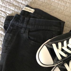 Madewell Women’s High Waisted Black Jeans, 27